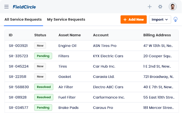 Service Request Management