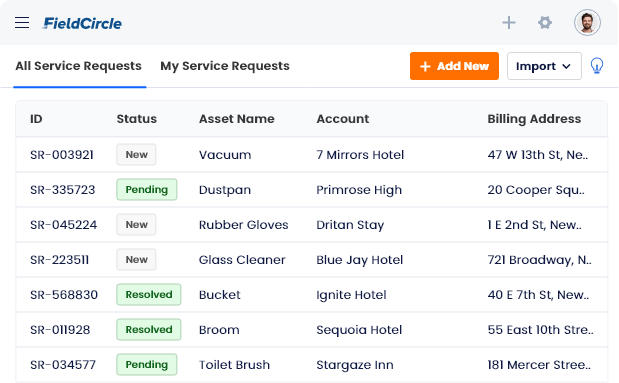 Service Request Management