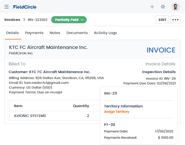 Invoice and Profitability