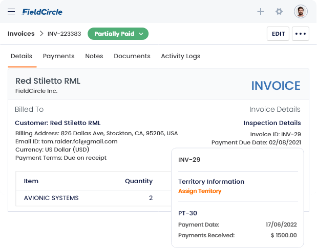 Invoice and Profitability Management