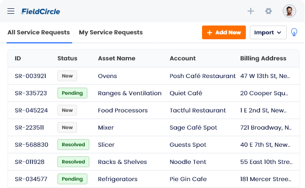 Service Request Management