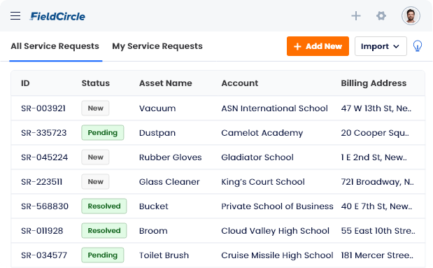 Service Request Management