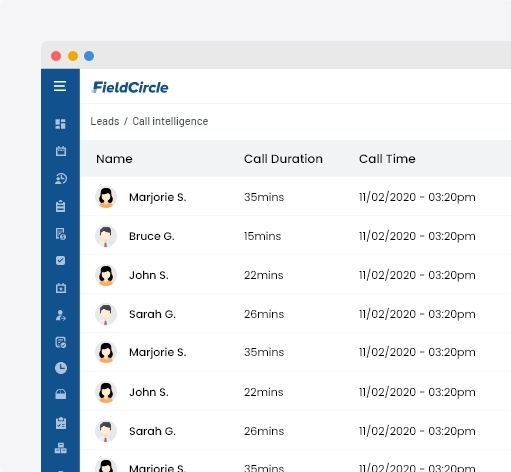 field sales call intelligence software