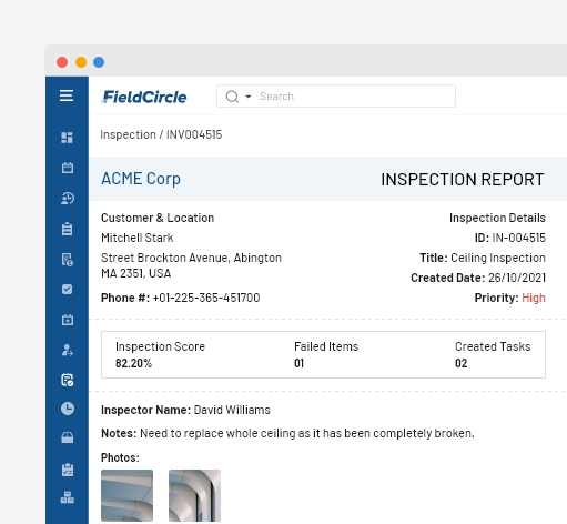Preventive maintenance & Inspections