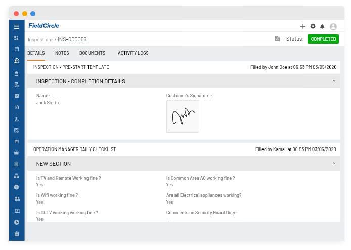 Approvals & e-sign off