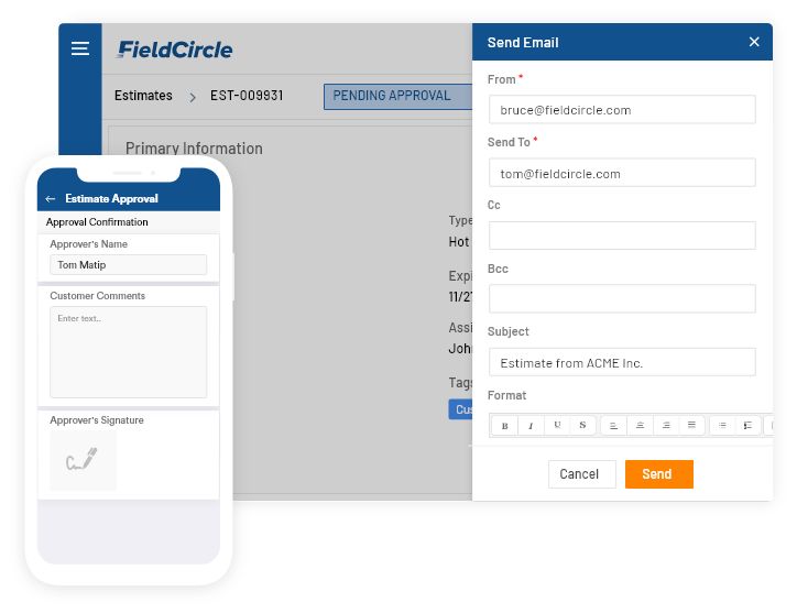 Expense and field team reimbursemenets in service crm