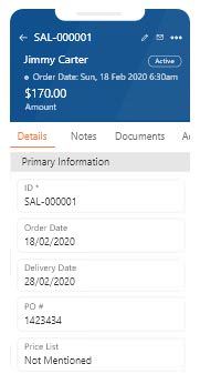 inventory issuance via app in field service