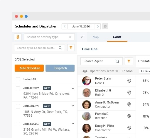 Technician scheduling in CMMS software