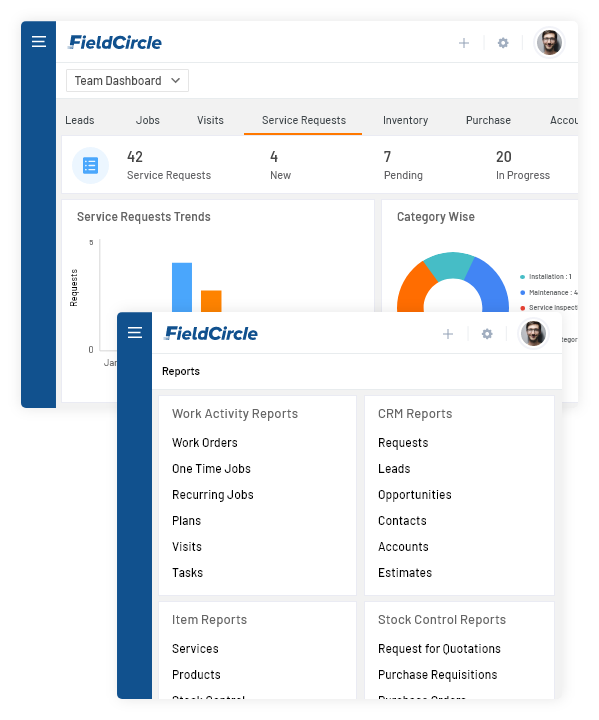 analytics and reporting on field service kpis