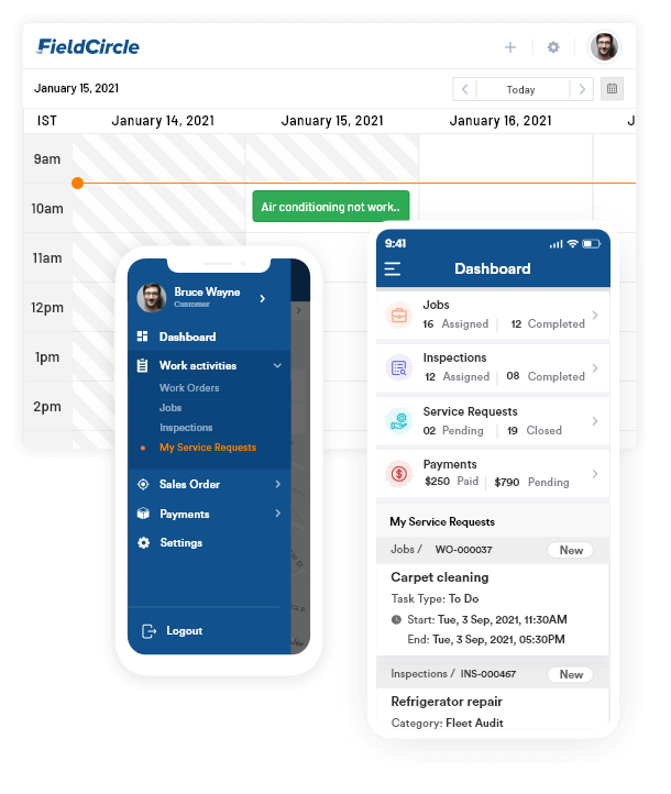 field service customer app