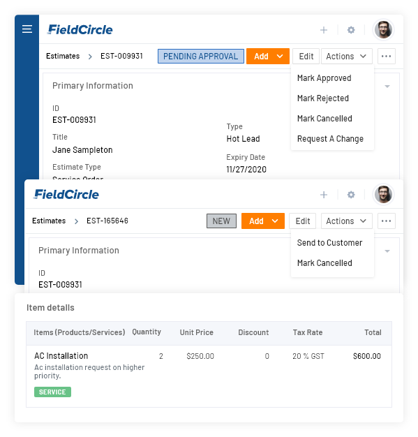 software for Estimates and proposals management