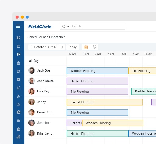 flooring scheduling software