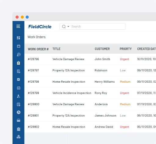 Work order management