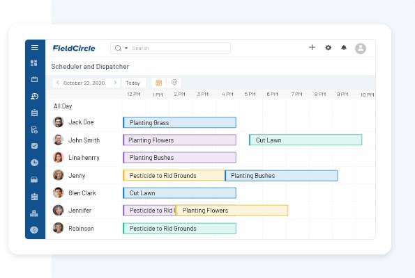 landscape schedule management software