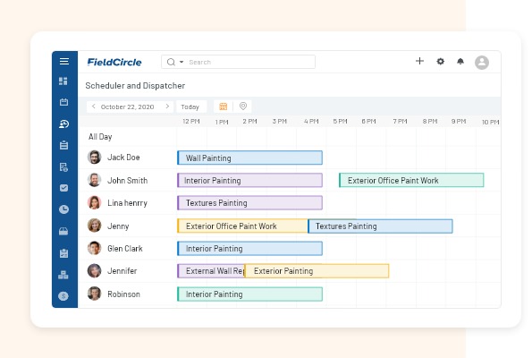 schedule and dispatch software for painting contractors