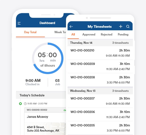 Plumbing software with Project Time Tracking