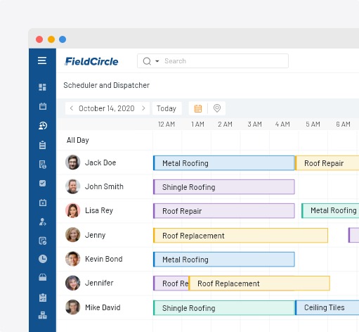 roofing scheduling software